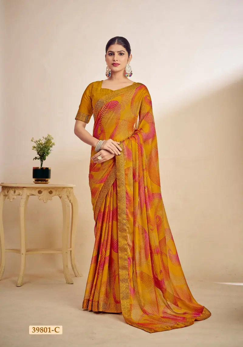 Simayaa Vol 29 By Ruchi Chiffon Daily Wear Saree Exporters In India